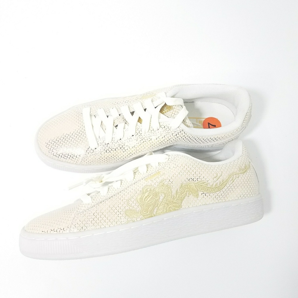 Puma Chinese Gold Dragon sneaker white